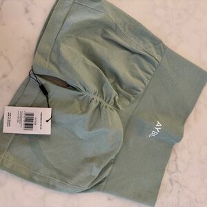 AYBL Women's Green Shorts & Top gym set